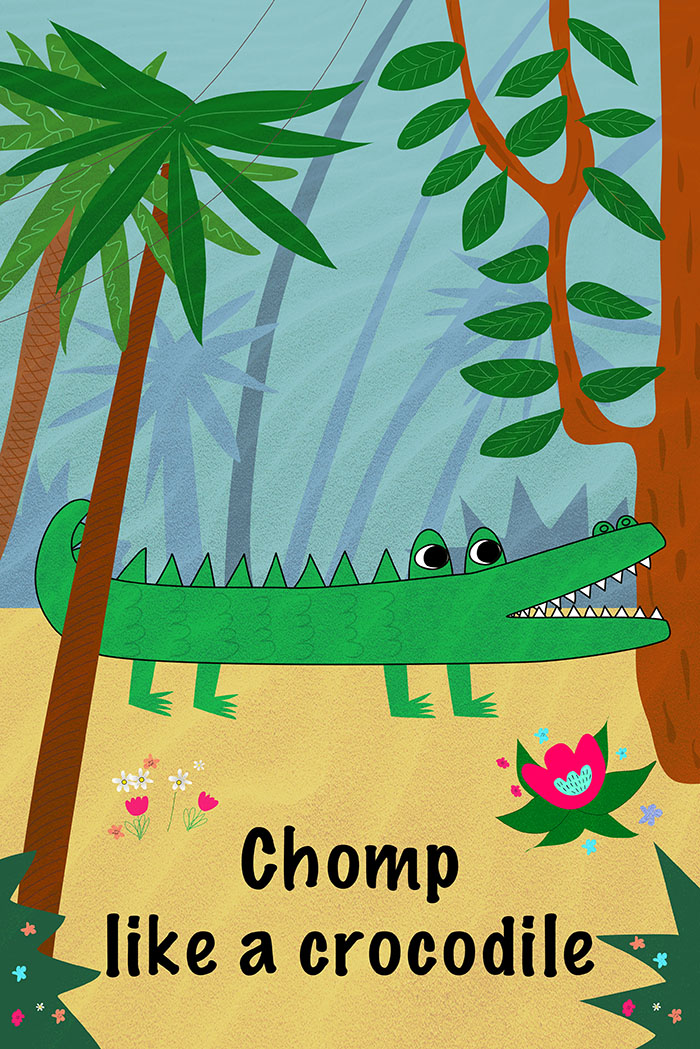 crocodile card