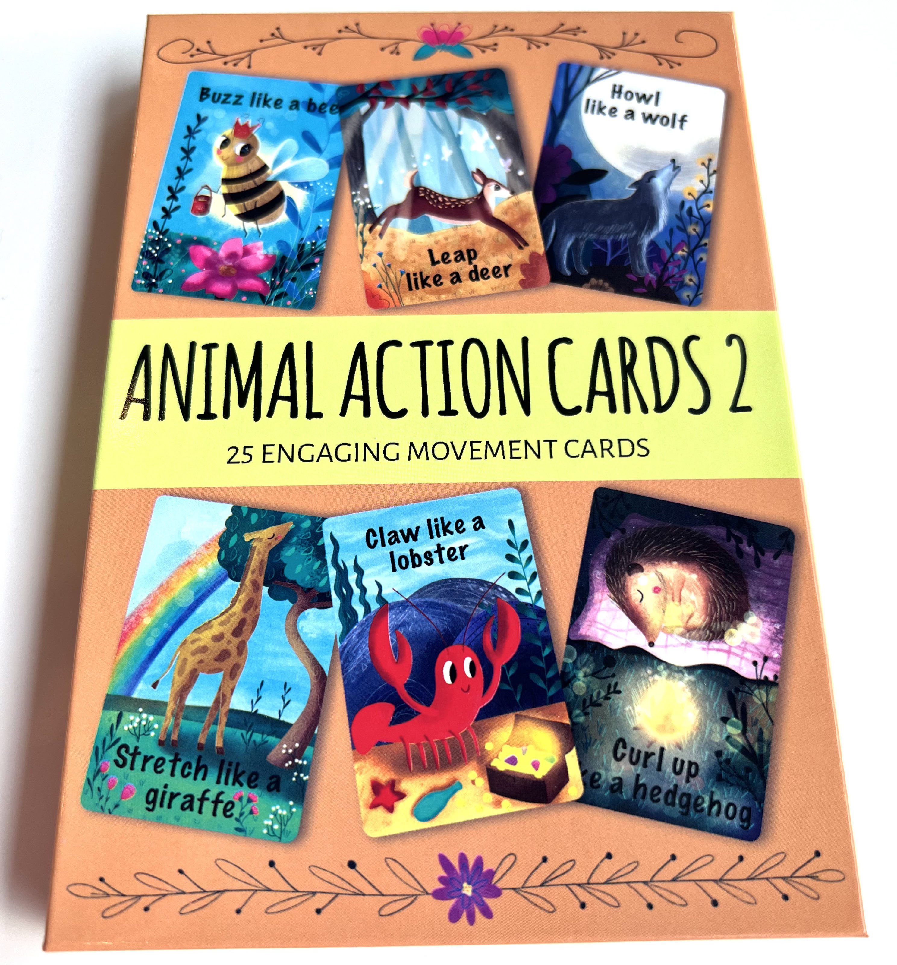 Animal action cards 2 box